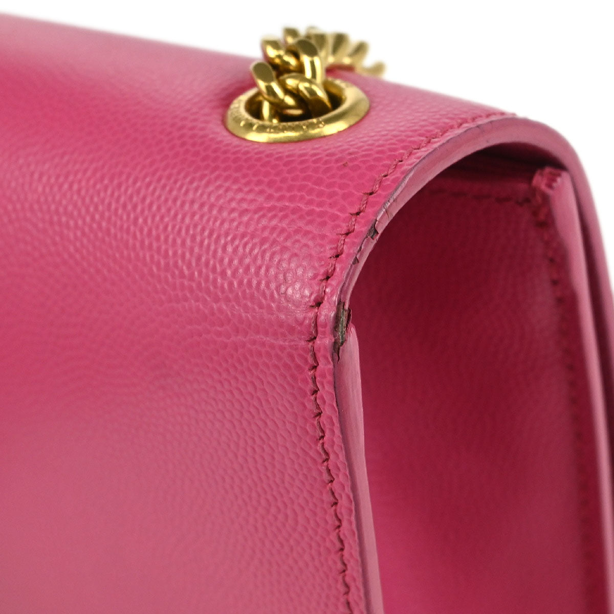 Saint Laurent Pink Leather Kate Shoulder Bag