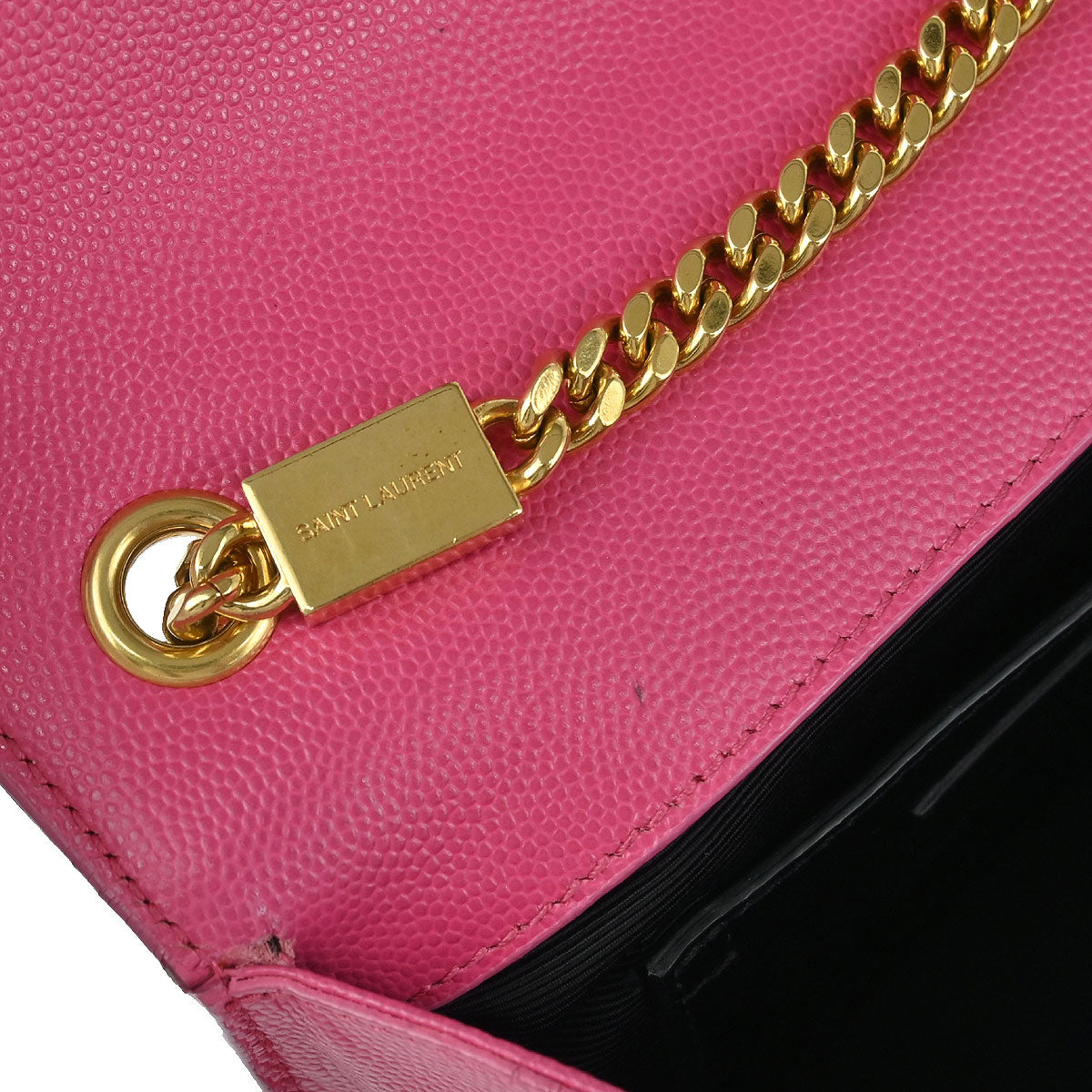 Saint Laurent Pink Leather Kate Shoulder Bag
