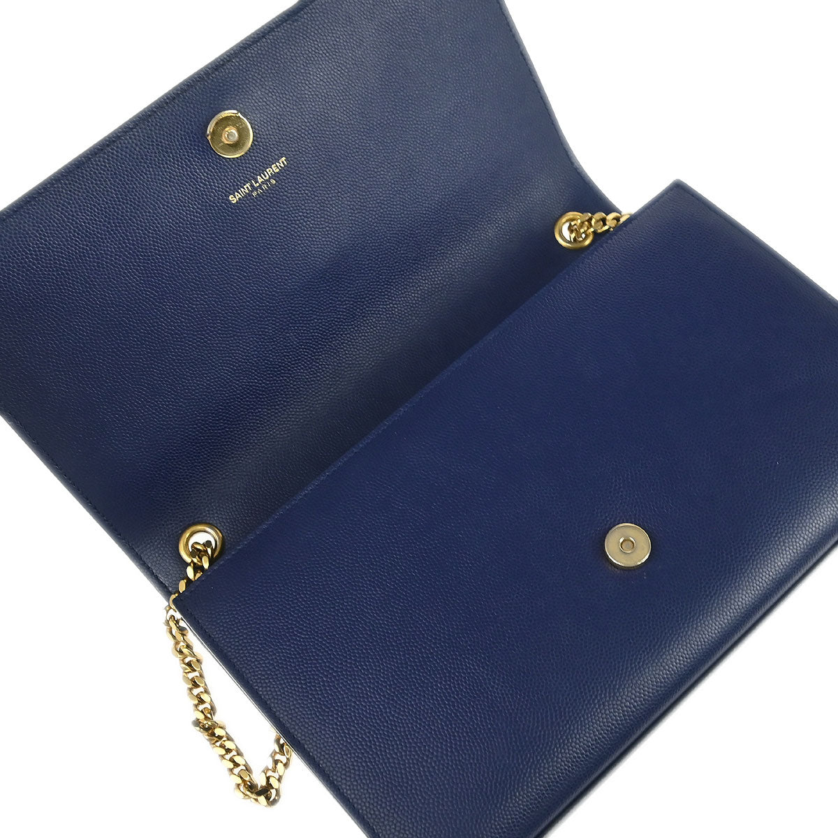 Saint Laurent Navy Leather Kate Shoulder Bag