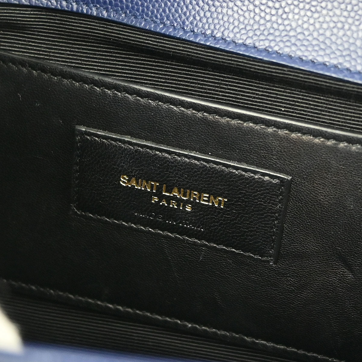 Saint Laurent Navy Leather Kate Shoulder Bag