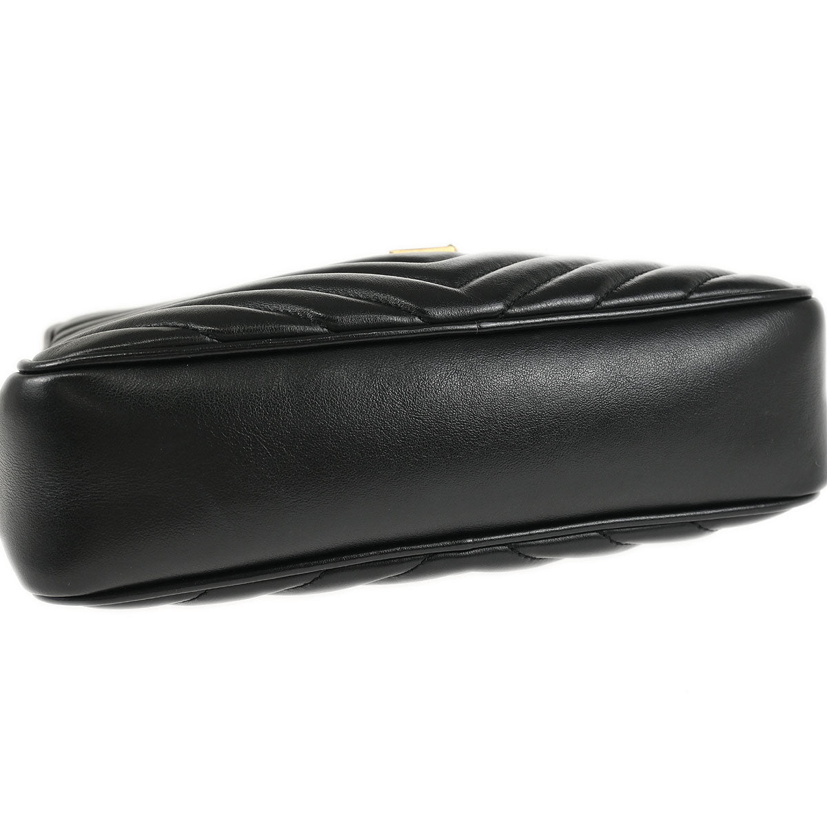 Saint Laurent Black Leather Lou Shoulder Camera Bag