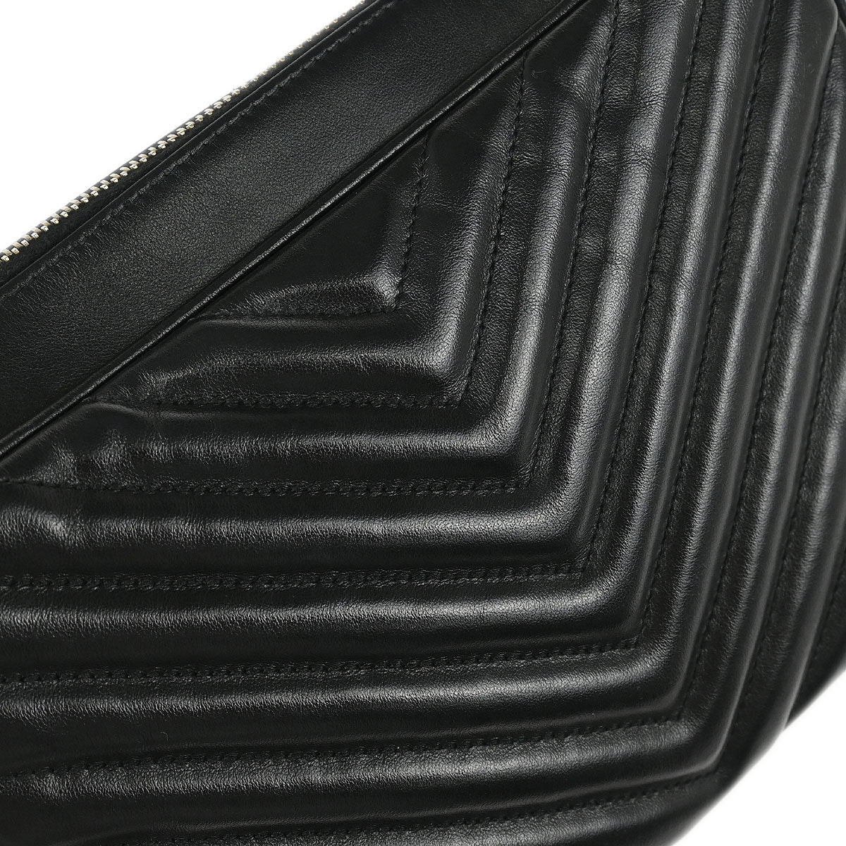 Saint Laurent Black Leather Lou Shoulder Camera Bag