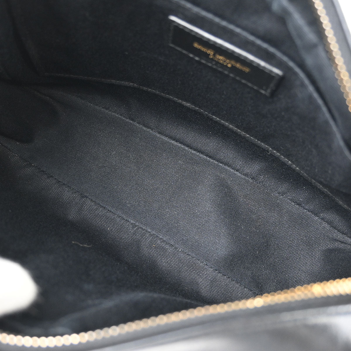 Saint Laurent Black Leather Lou Shoulder Camera Bag