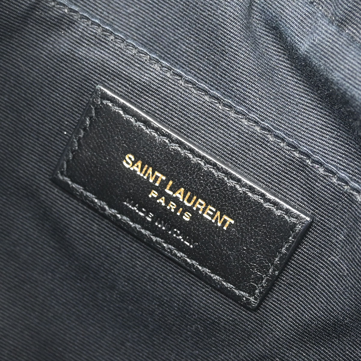 Saint Laurent Black Leather Lou Shoulder Camera Bag