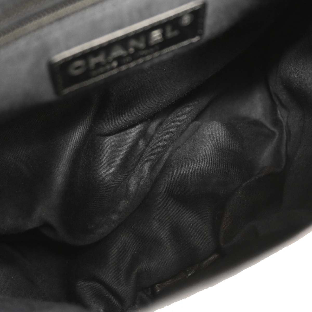 Chanel Black Lambskin 2way Shoulder Backpack Shoulder Bag