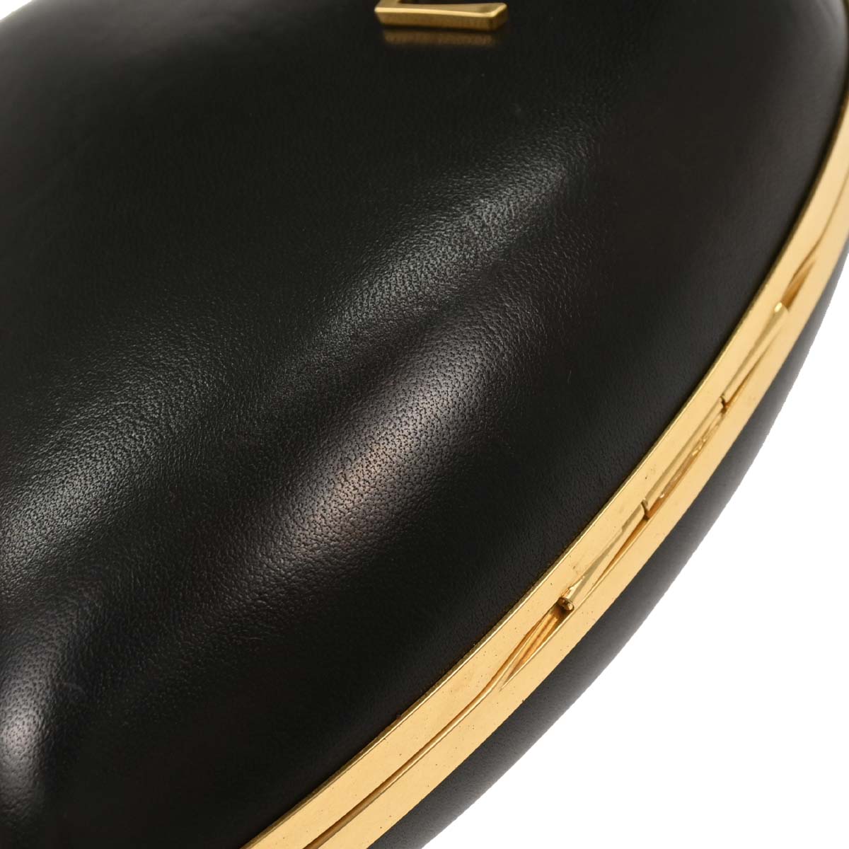 Saint Laurent Black Leather Love Box Shoulder Bag