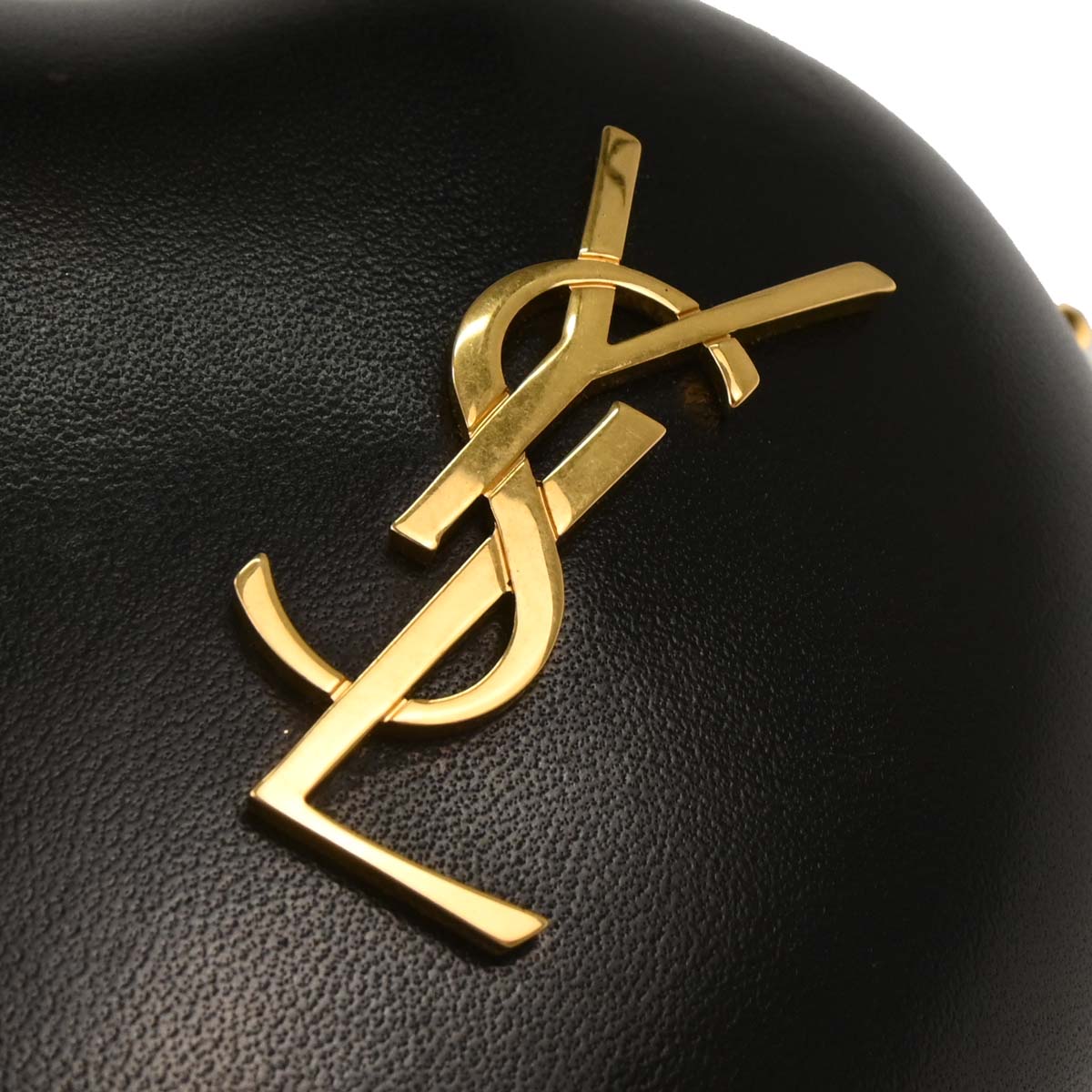 Saint Laurent Black Leather Love Box Shoulder Bag