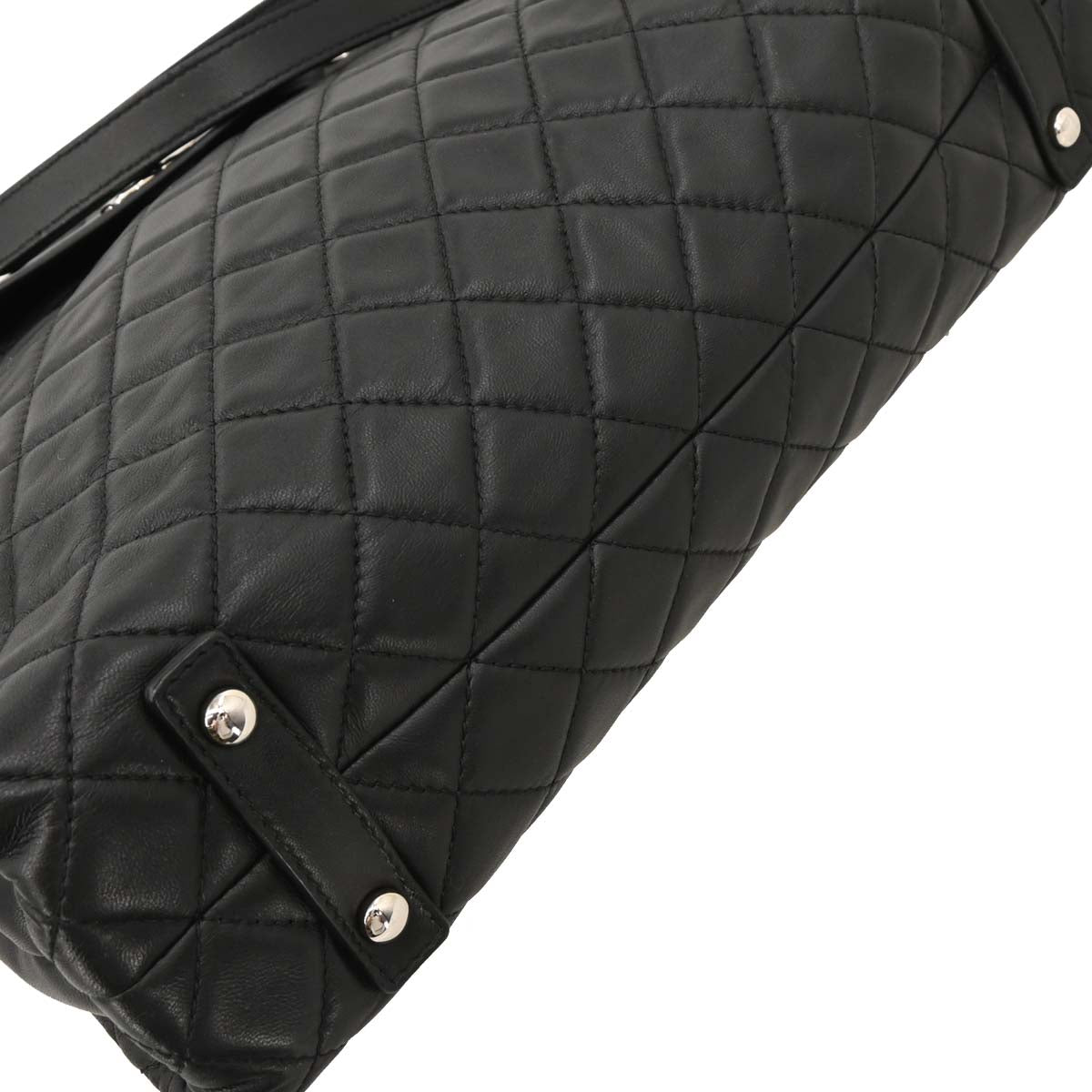 Chanel 2014-2015 Black Lambskin Tote Handbag