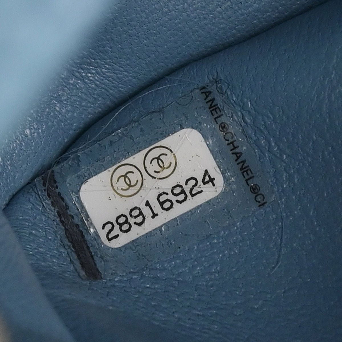 Chanel Light Blue Shearling Lambskin Shoulder Bag