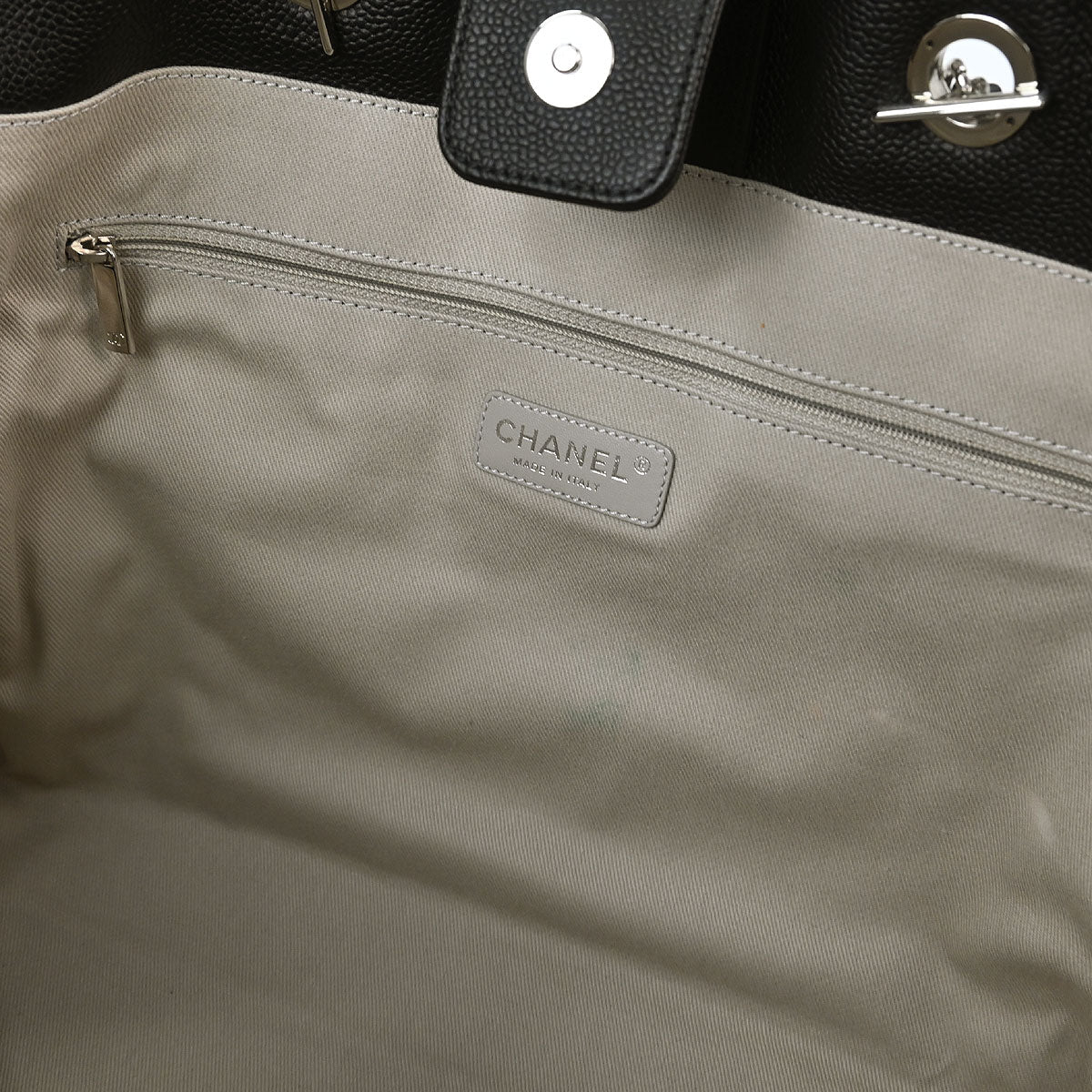 Chanel 2016-2017 Black Calfskin Medium Deauville 2way Shoulder Tote Bag