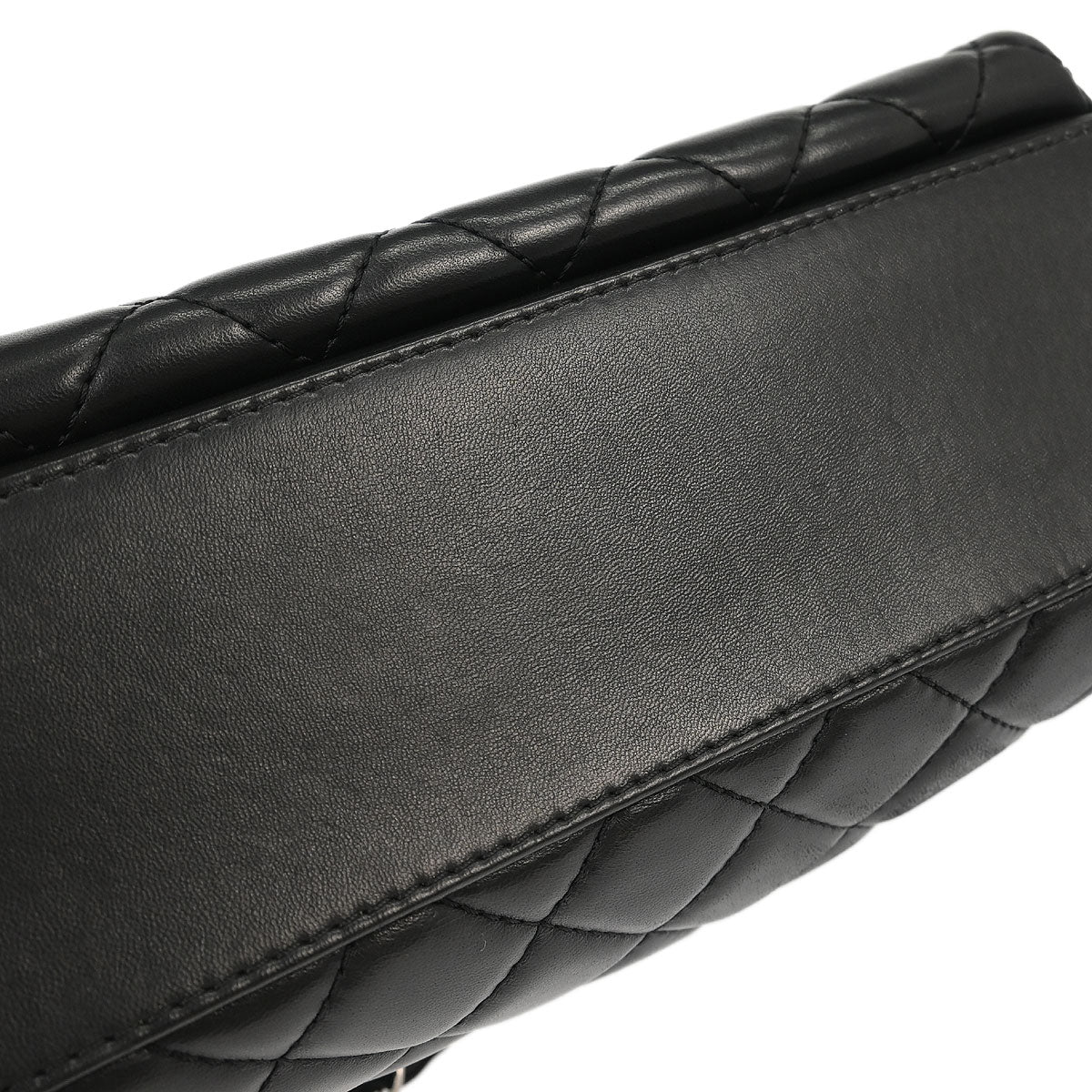 Chanel 2014-2015 Black Lambskin Chain Shoulder Bag