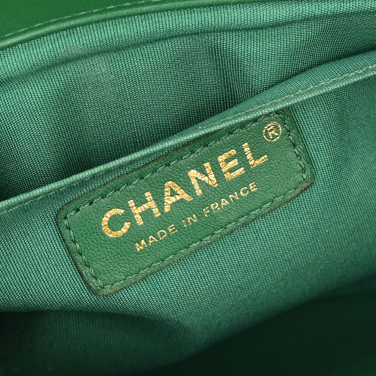 Boy Chanel 2016-2017 Green Lambskin Medium Shoulder Bag