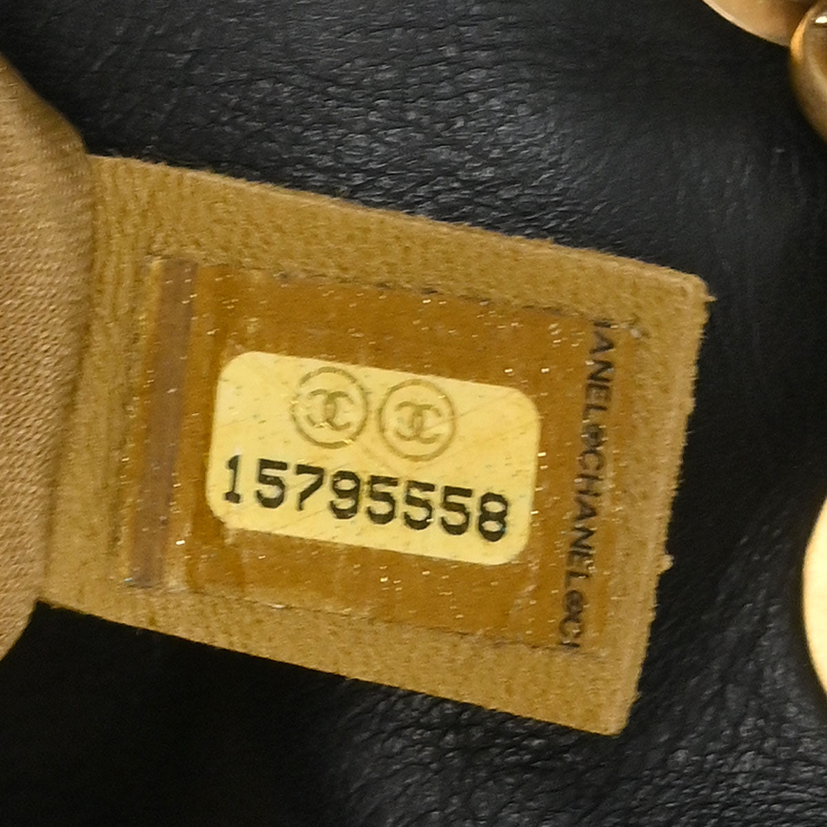 Chanel 2011 Black Lambskin Mademoiselle Lock Shoulder Bag