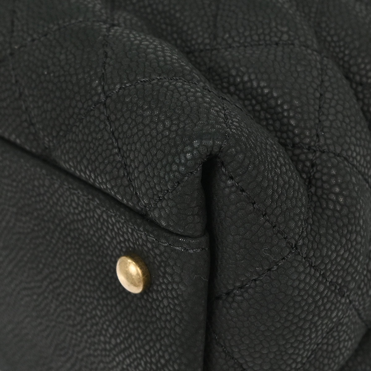 Chanel 2012-2013 Black Caviar 2way Shoulder Handbag