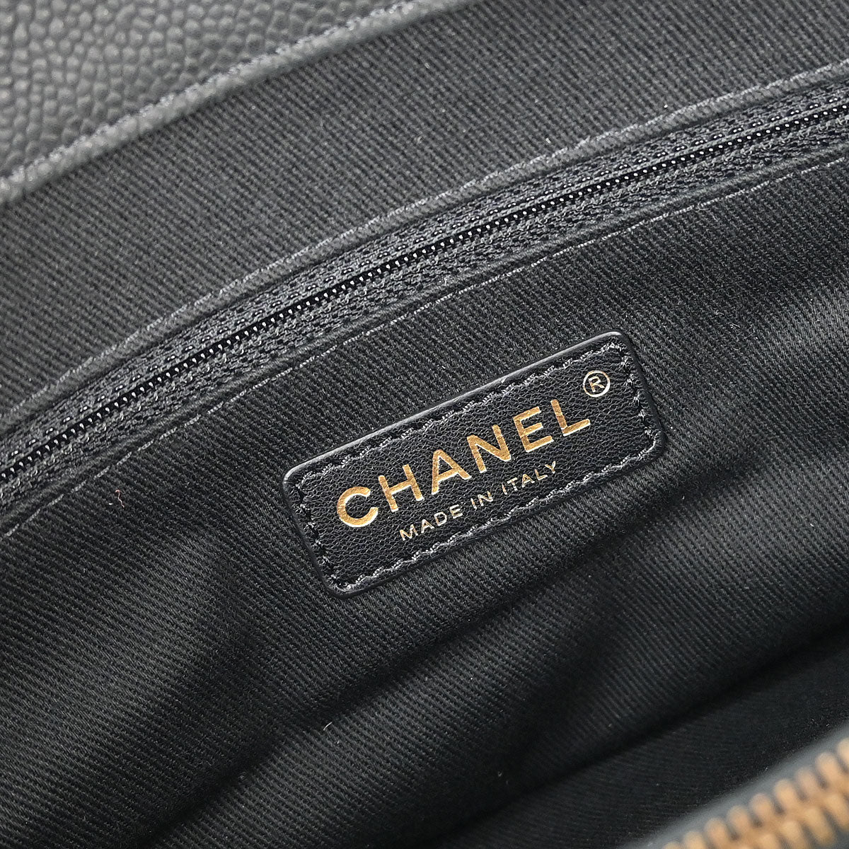Chanel 2012-2013 Black Caviar 2way Shoulder Handbag