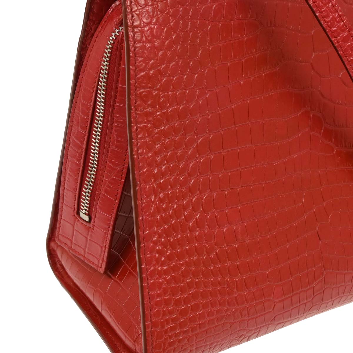 Saint Laurent * Red Leather Uptown 2way Shoulder Handbag