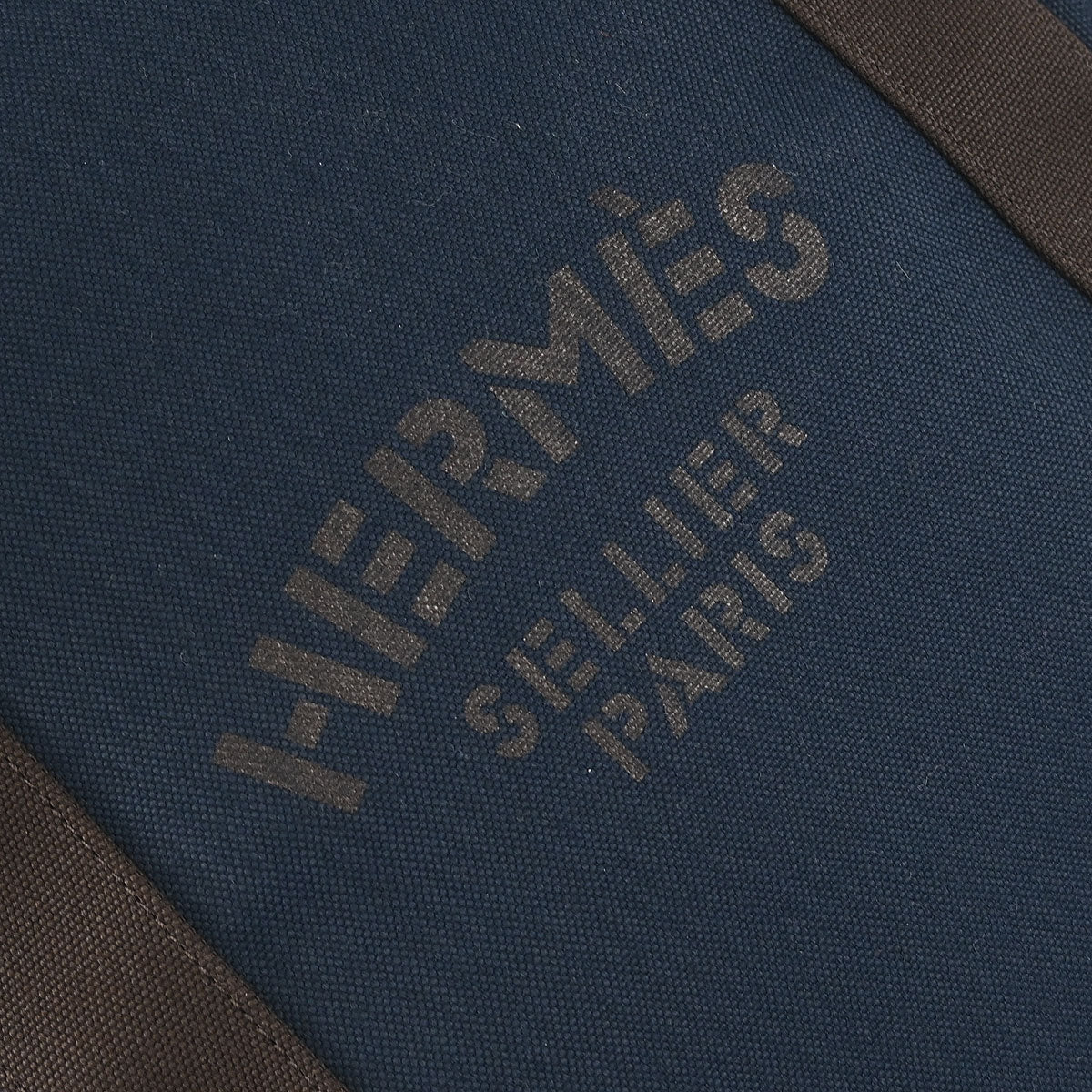 Hermes Navy Toile Officier Sac De Pansage Groom Backpack