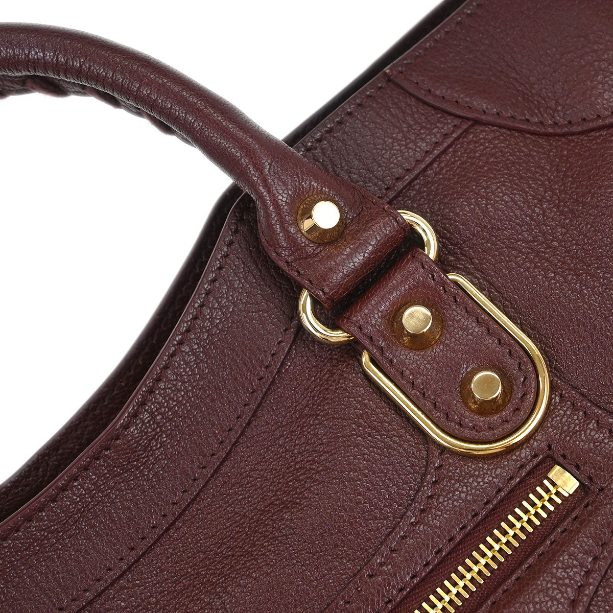 Balenciaga Bordeaux Medium The City 2way Shoulder Handbag