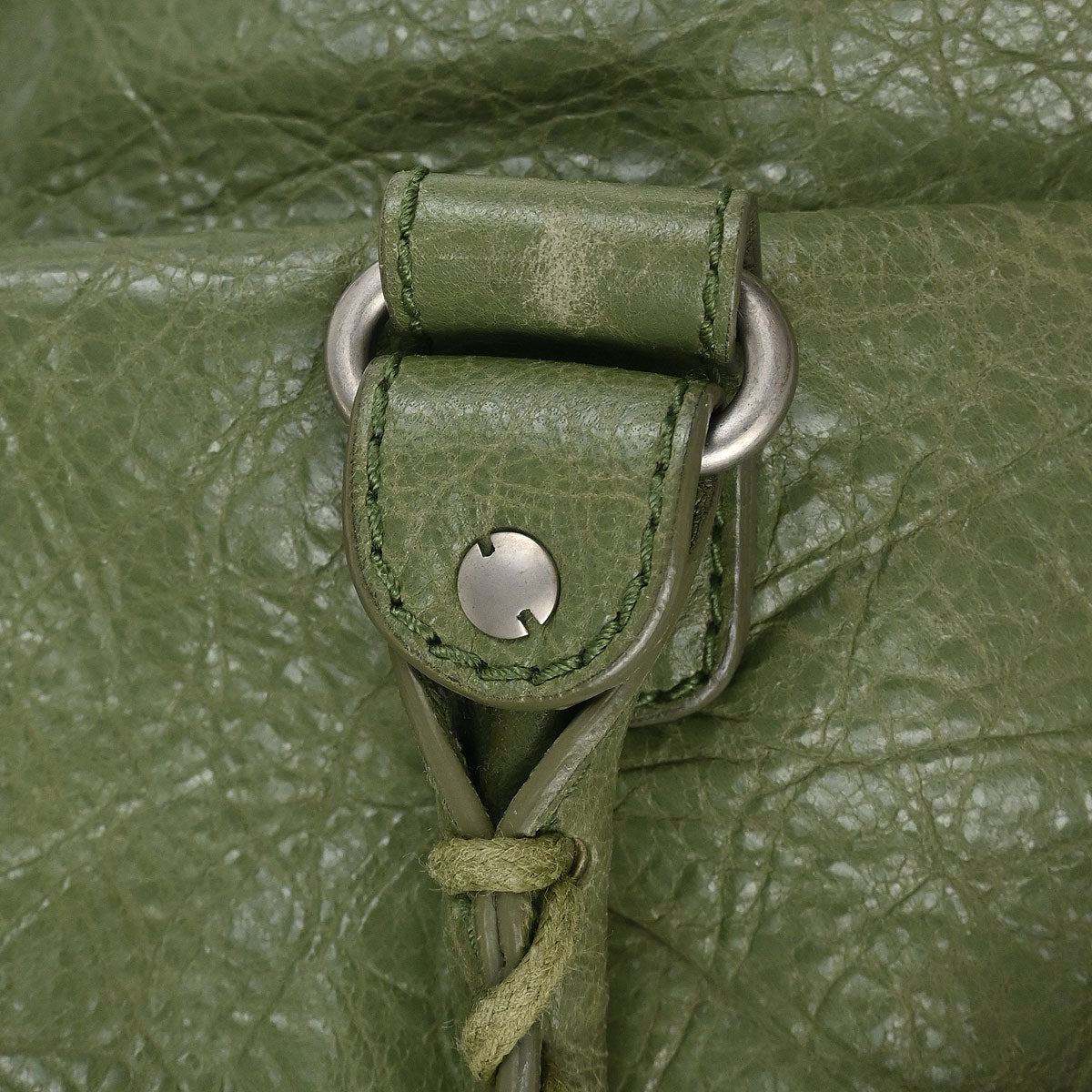 Balenciaga Green Squash 2way Shoulder Duffel Handbag
