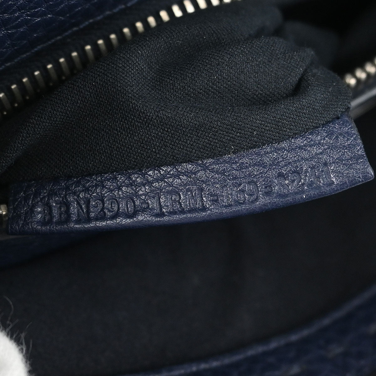 Fendi Navy Leather Peekaboo 2way Shoulder Handbag