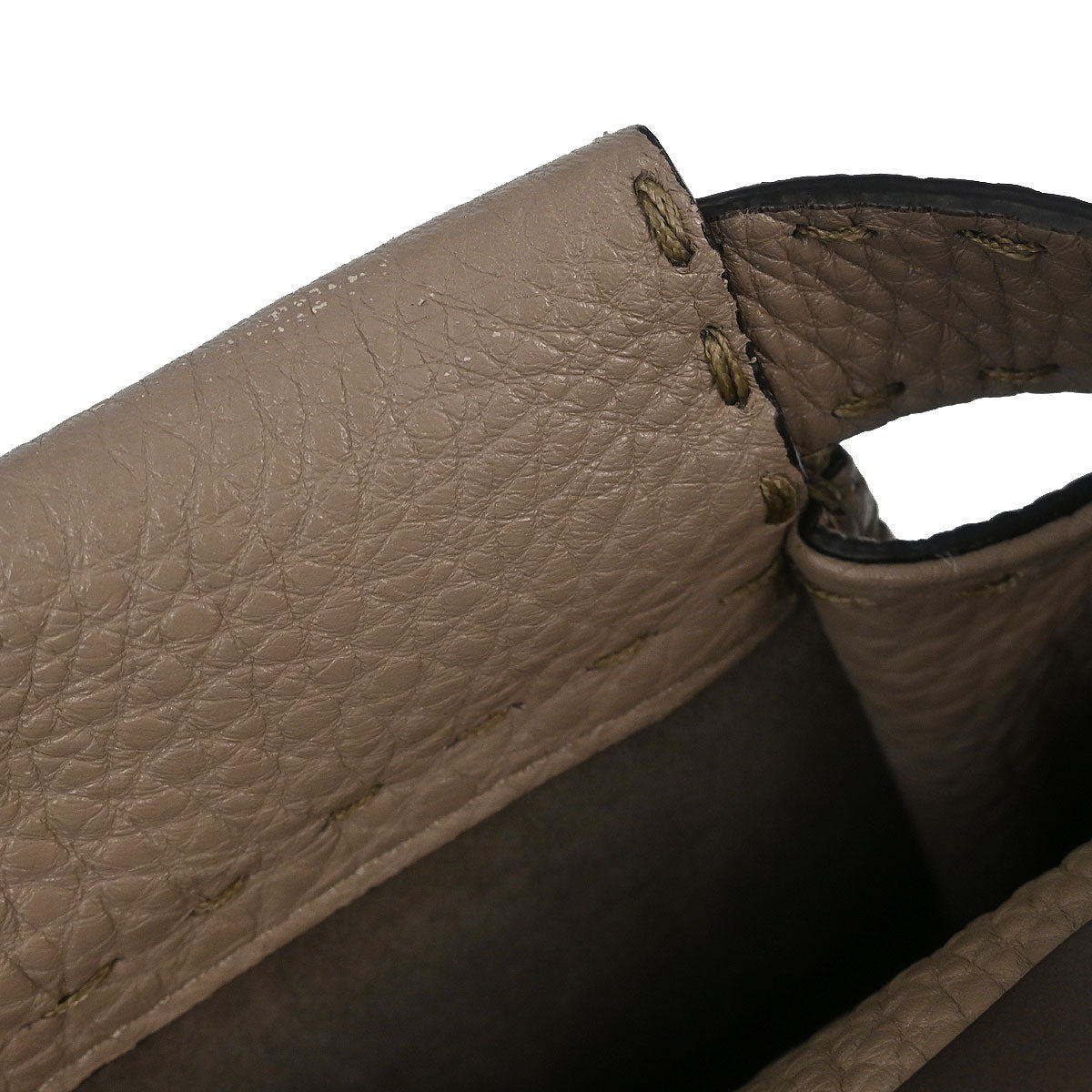 Fendi Brown Leather Peekaboo 2way Shoulder Handbag