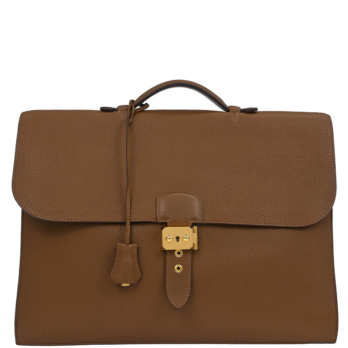 Hermes 2012 Alezan Togo Sac a Depeches 38 Briefcase
