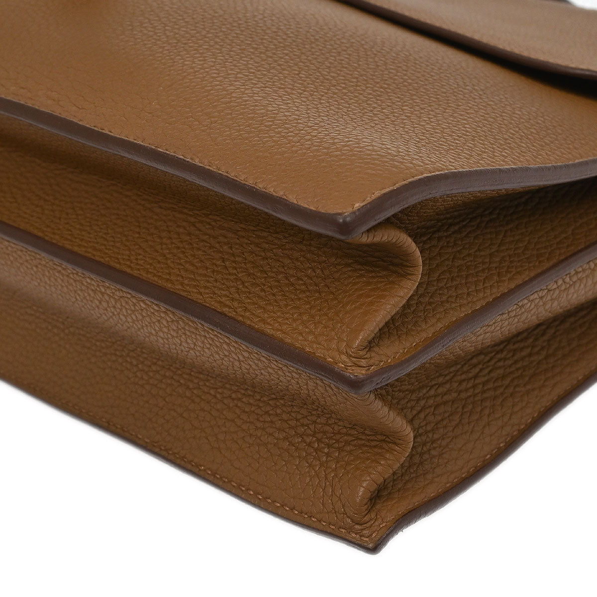 Hermes 2012 Alezan Togo Sac a Depeches 38 Briefcase