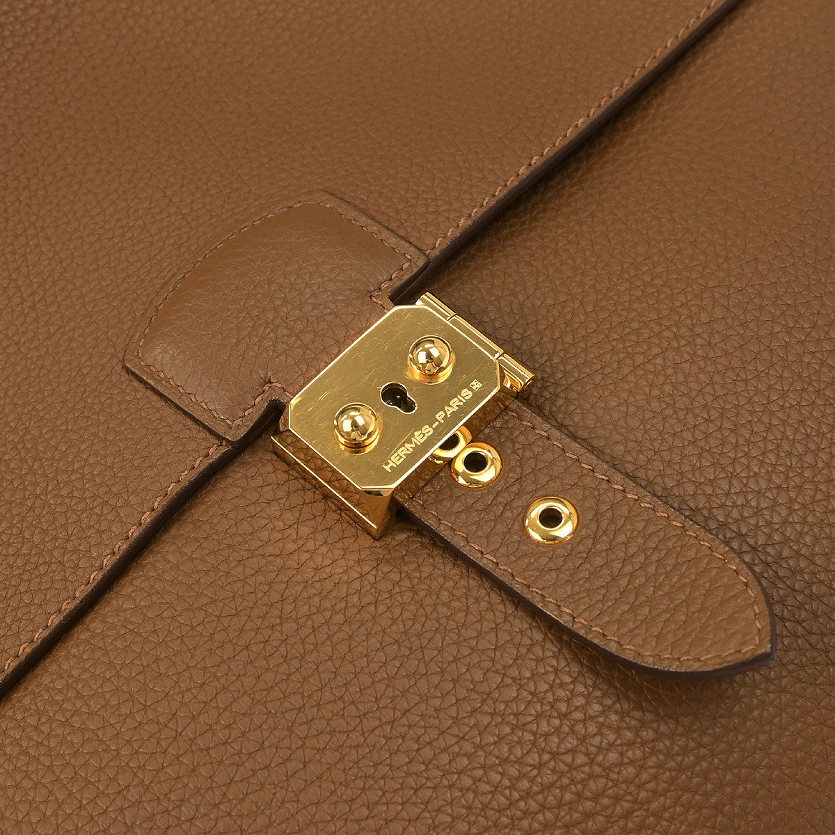 Hermes 2012 Alezan Togo Sac a Depeches 38 Briefcase
