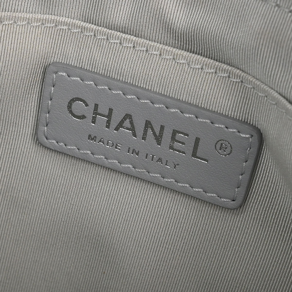 Chanel 2016-2017 Metallic Silver Calfskin Waist Bum Bag