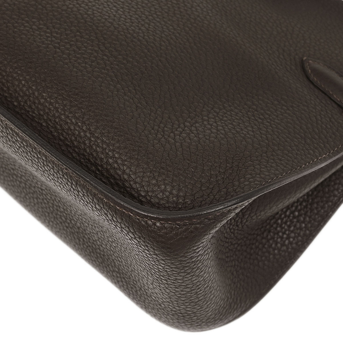 Hermes 2010 Chocolat Taurillon Clemence Jypsiere 28 Shoulder Bag
