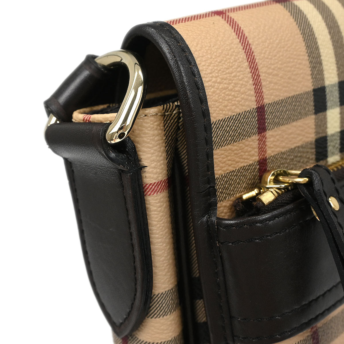 Burberry Beige House Check Shoulder Bag