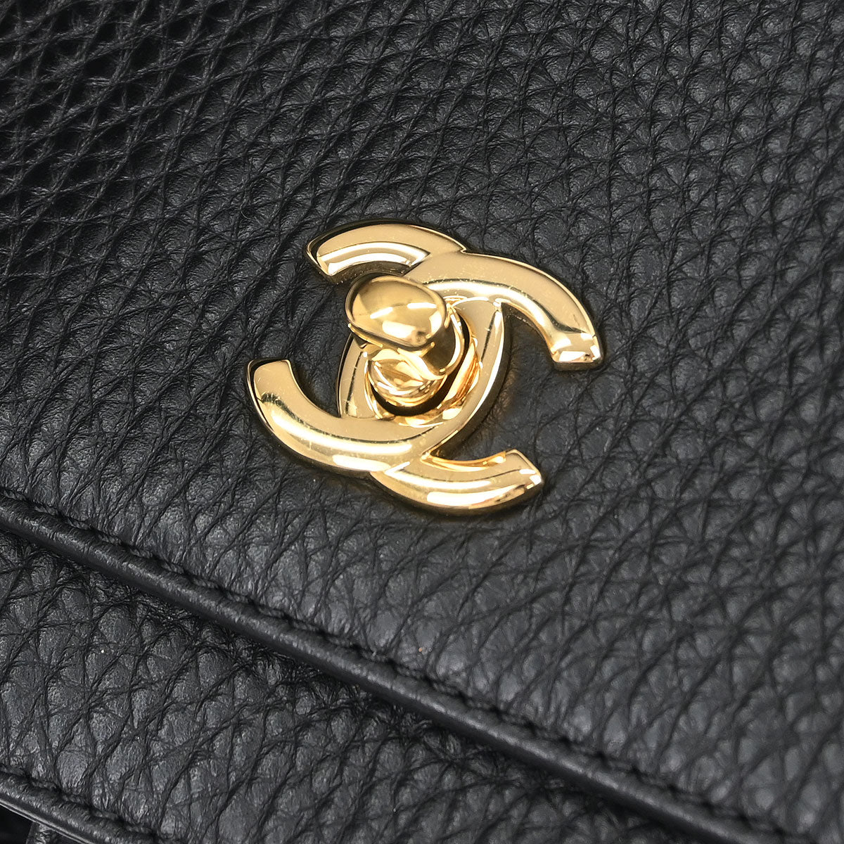 Chanel Black Deerskin Executive Cerf Tote Handbag