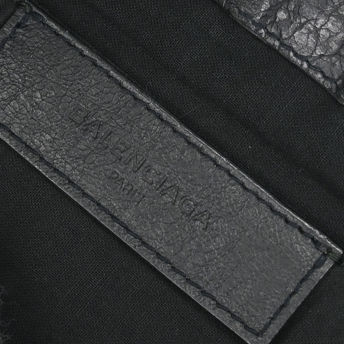 Balenciaga Black Leather Clip L Clutch Bag