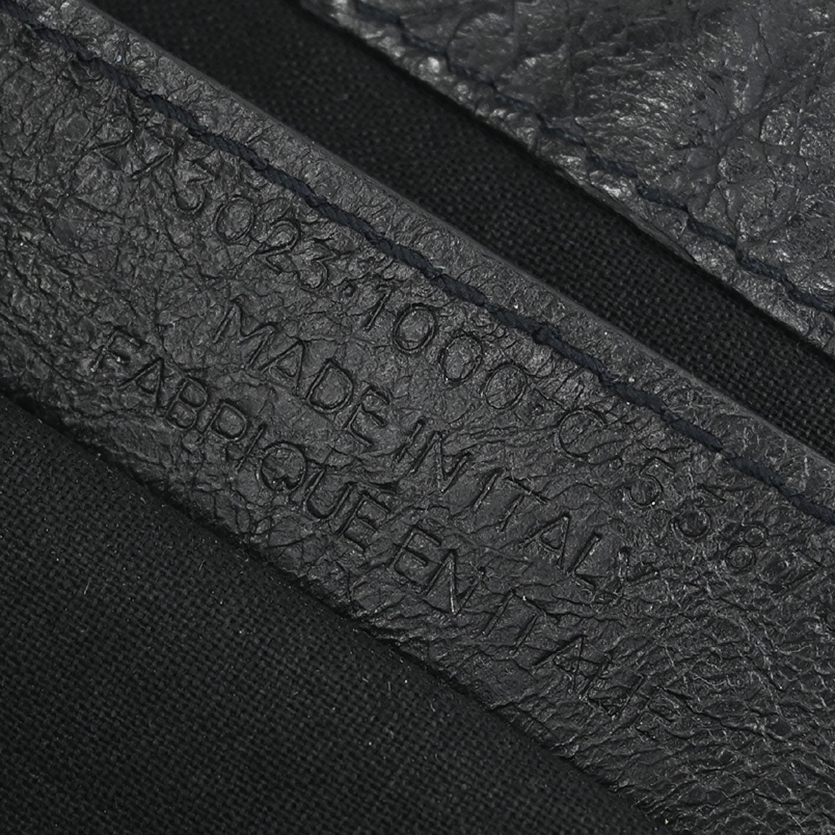Balenciaga Black Leather Clip L Clutch Bag