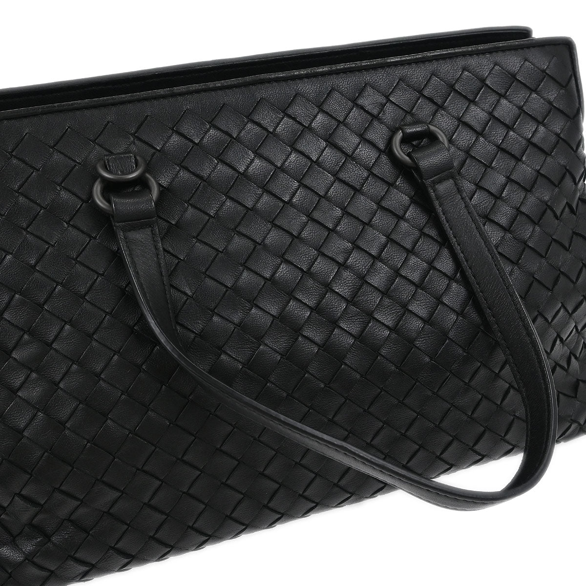 Bottega Veneta Black Intrecciato 2way Shoulder Handbag