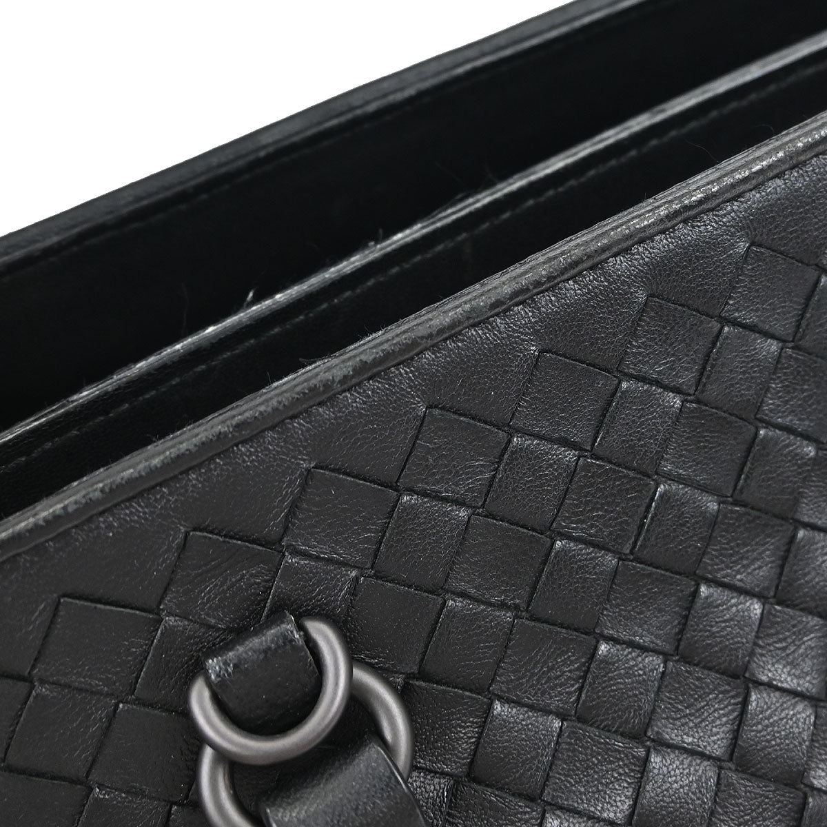 Bottega Veneta Black Intrecciato 2way Shoulder Handbag