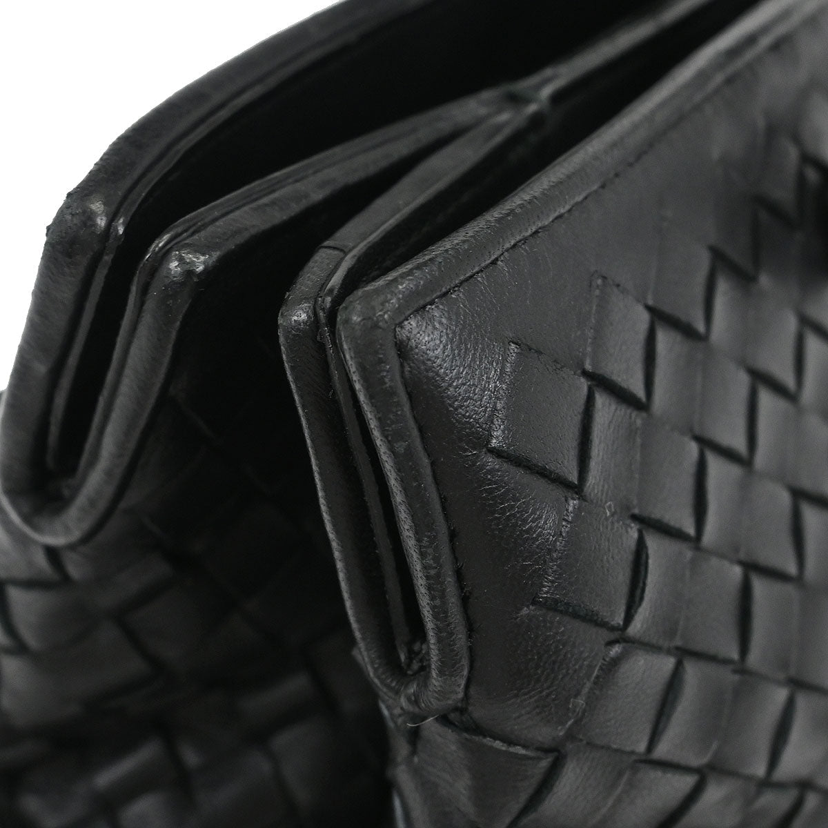 Bottega Veneta Black Intrecciato 2way Shoulder Handbag