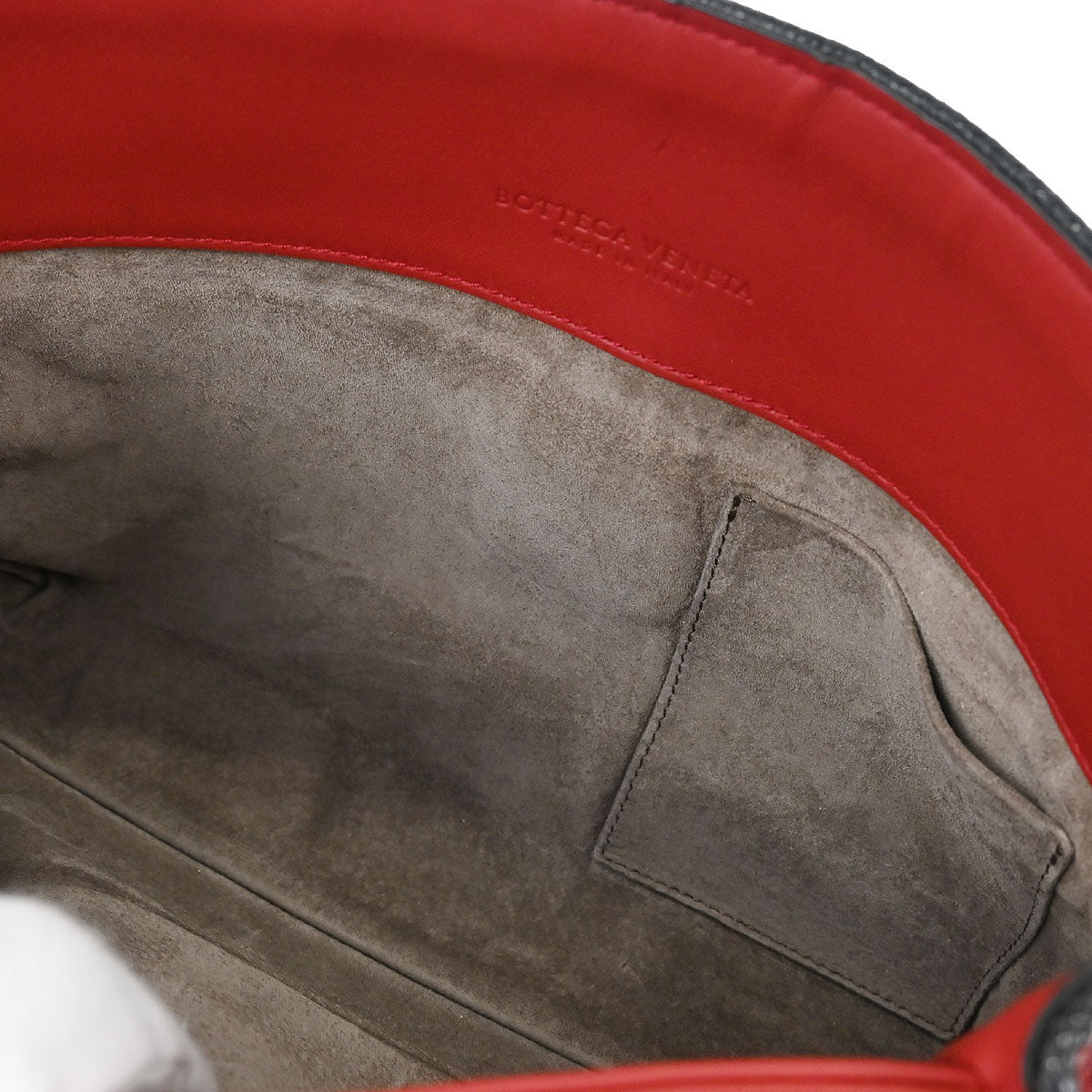 Bottega Veneta Red Intrecciato Handbag