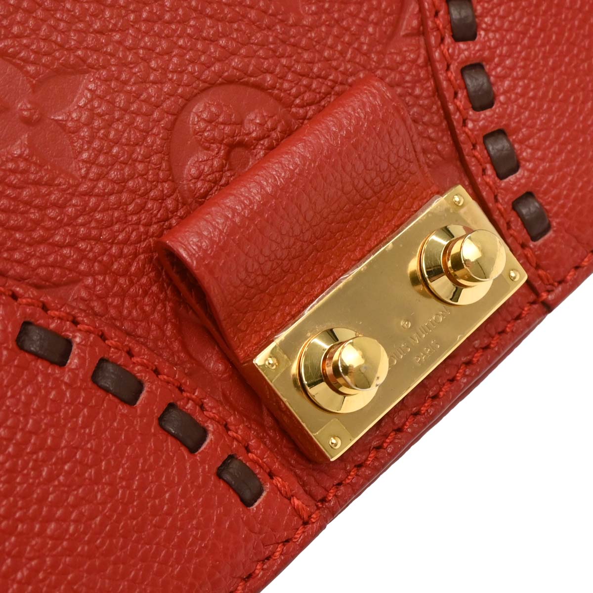 Louis Vuitton 2017 Red Monogram Empreinte Juno Shoulder Bag M43144