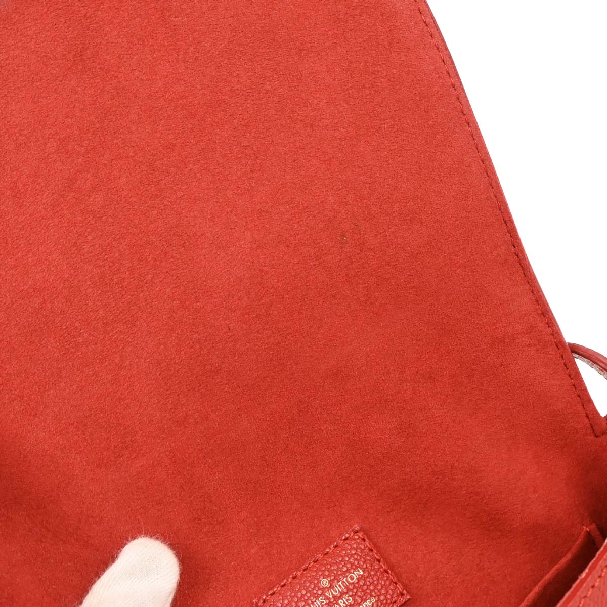 Louis Vuitton 2017 Red Monogram Empreinte Juno Shoulder Bag M43144