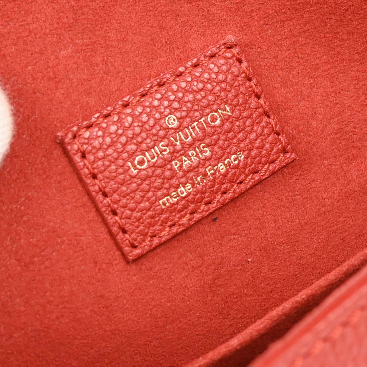 Louis Vuitton 2017 Red Monogram Empreinte Juno Shoulder Bag M43144