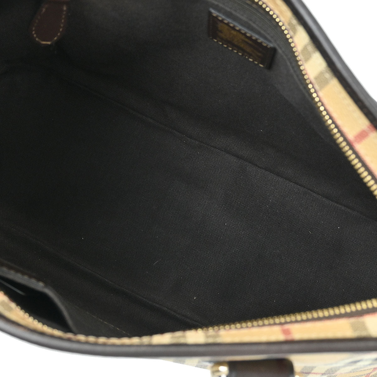 Burberry Beige PVC House Check Tote Handbag