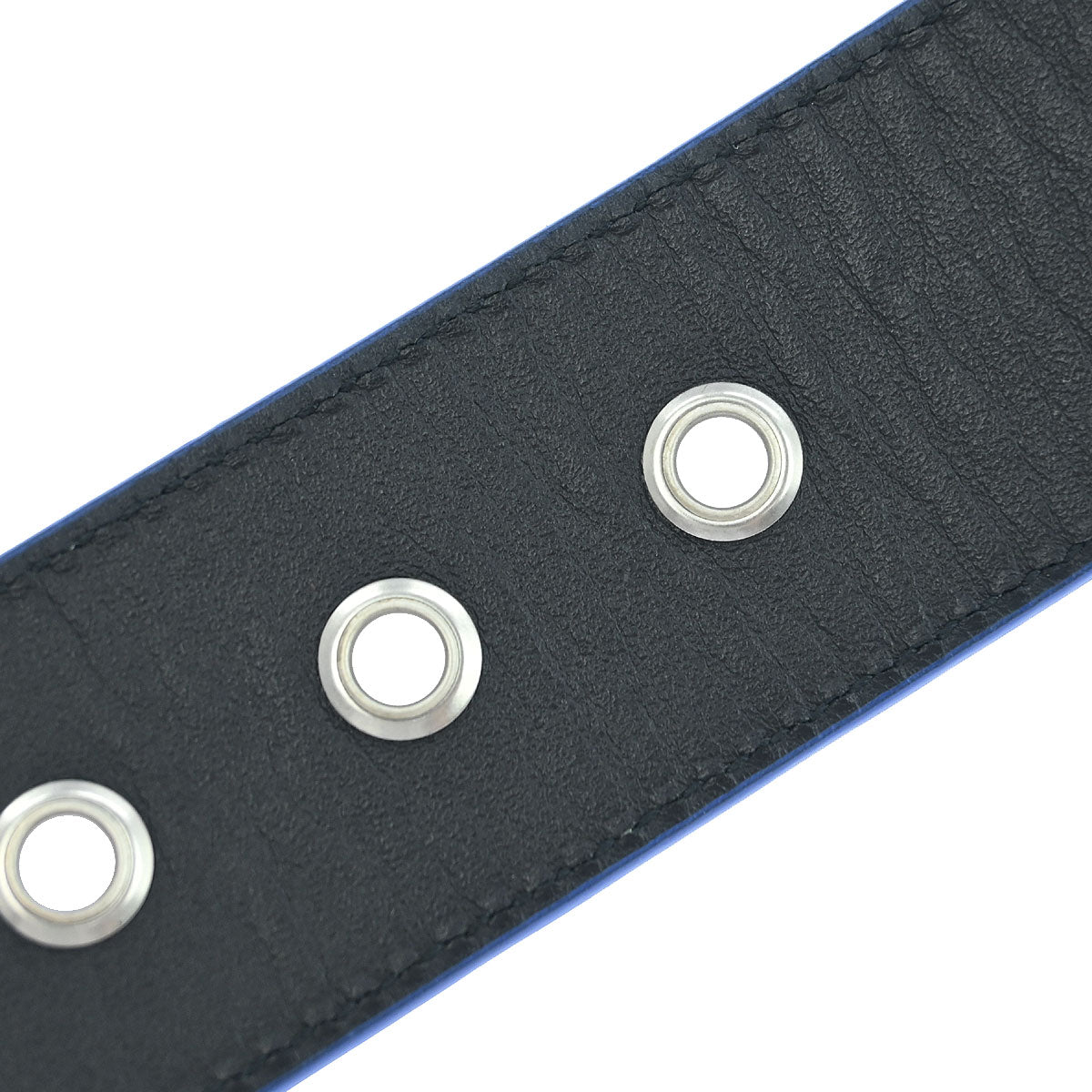Bottega Veneta Blue Leather intrecciato Belt #38IN Small Good