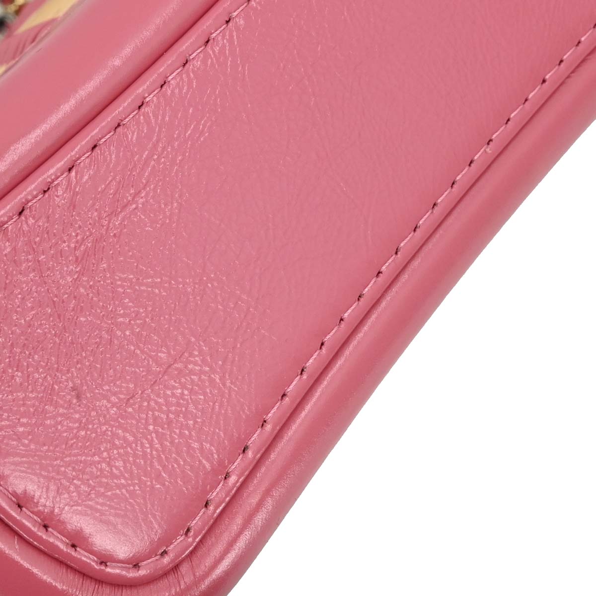 Chanel 2019 Pink Ratan Calfskin Small Gabrielle Shoulder Bag