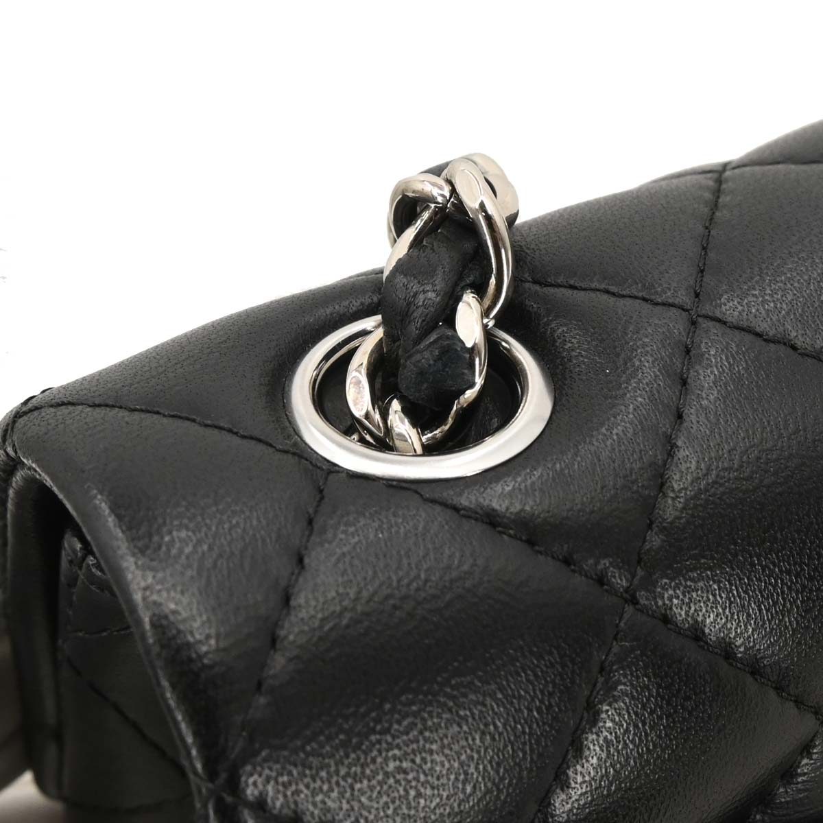 Chanel 2018-2019 Black Lambskin Classic Single Flap Shoulder Bag