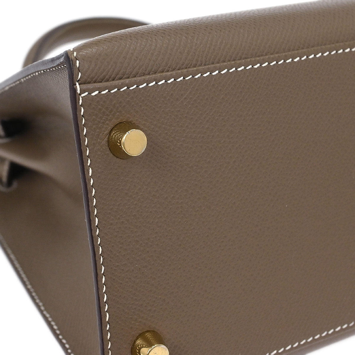 Hermes Etoupe Epsom Kelly 28 Sellier 2way Shoulder Handbag