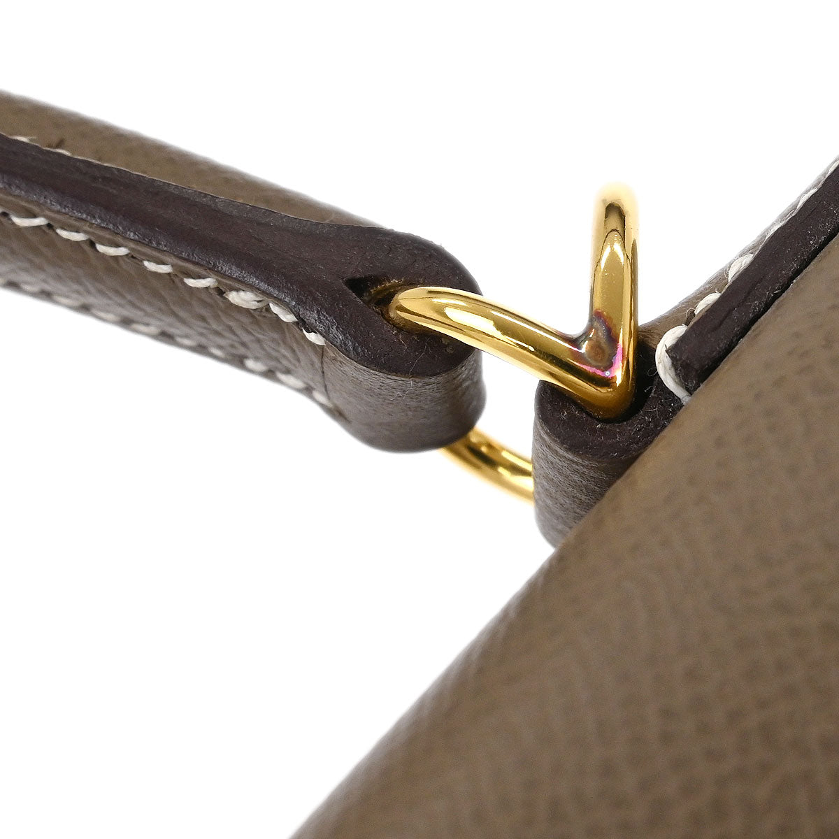 Hermes Etoupe Epsom Kelly 28 Sellier 2way Shoulder Handbag