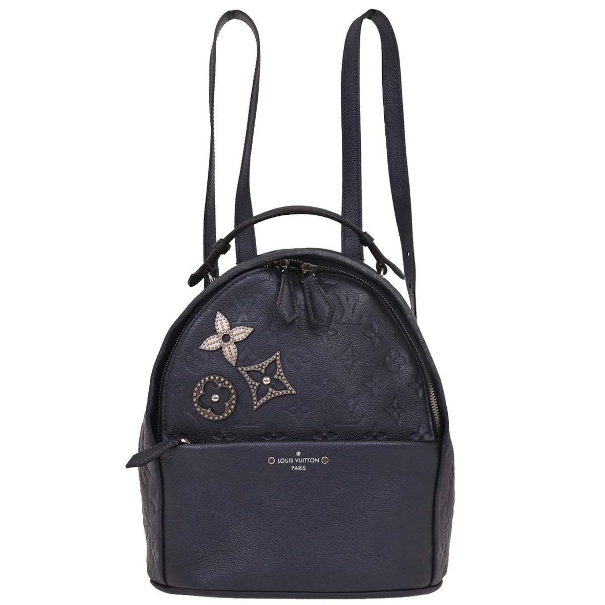 Louis Vuitton 2017 Blue Monogram Empreinte Sorbonne Backpack M43741 Louis Vuitton 2017 Blue Monogram Empreinte Sorbonne Backpack M43741