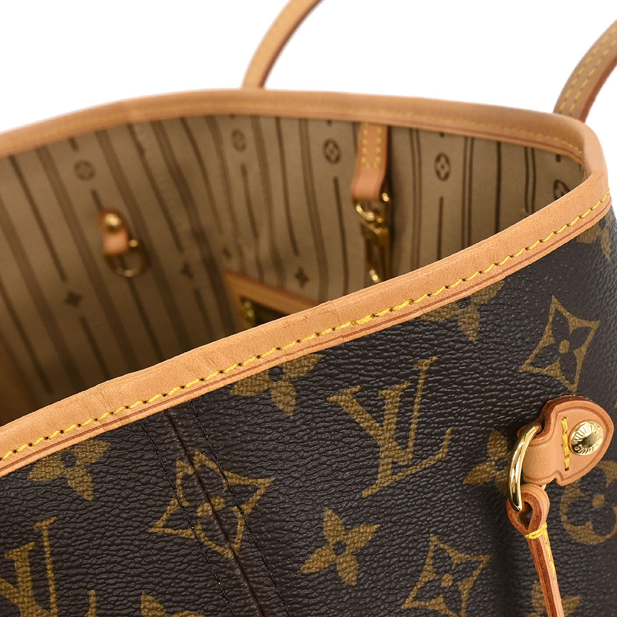 Louis Vuitton Monogram Neverfull MM Shoulder Tote Bag M40156