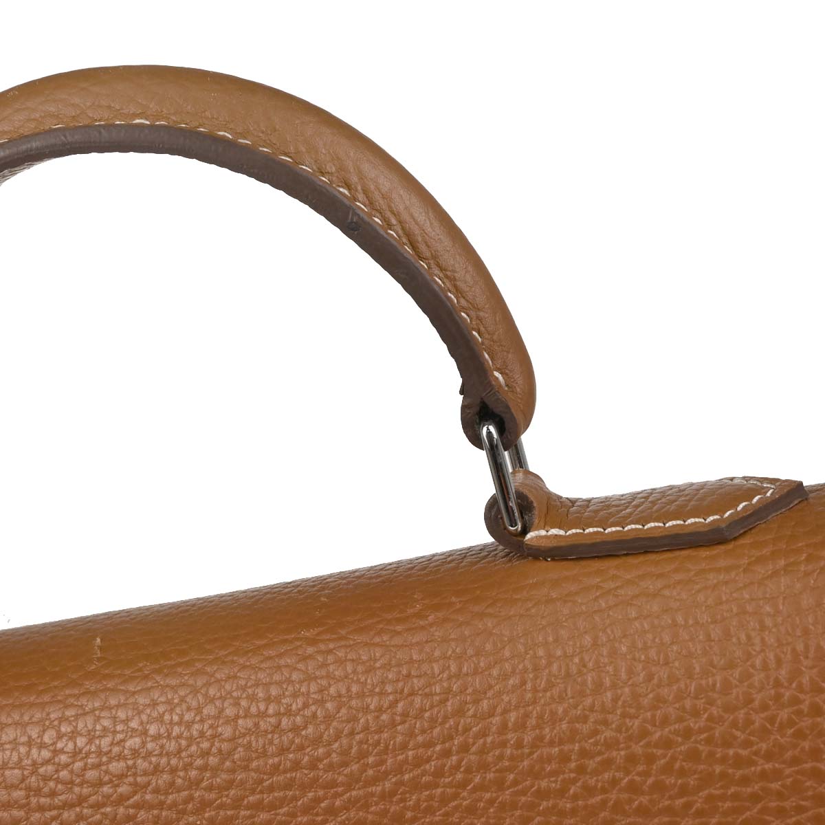 Hermes Gold Taurillon Clemence Kelly Depeche 38 Business Handbag